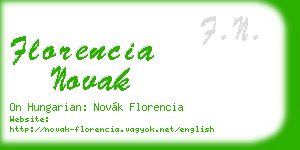 florencia novak business card